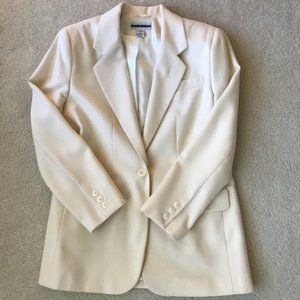 Cream colored blazer jacket